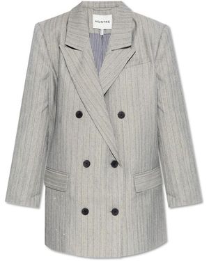 Munthe Blazer mit dekorativem finish - Grau