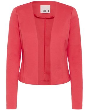 Ichi Geranio blazer giacca corta - Rosso