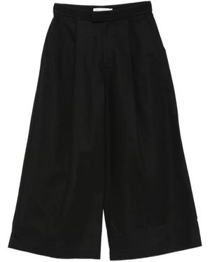 Viktoria Chan Broeken ,Zwart ,Ss 26022Bl Wijde Broek