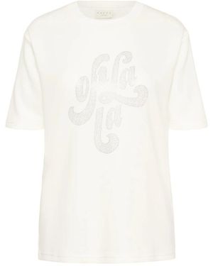 Kaffe T-Shirts - Blanco