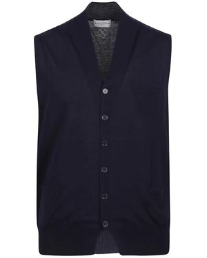 Ballantyne Jassen ,Blauw ,Katoen V-Neck Truien
