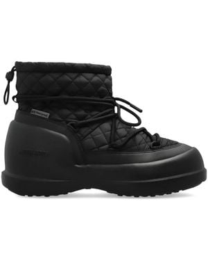 Moon Boot Mezzaluna Gesteppte Mid Schneestiefel - Schwarz