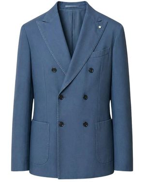 Luigi Bianchi Doppelreihiger Blazer - Blau