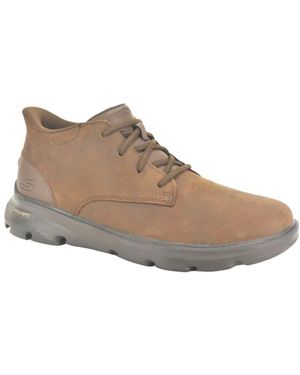 Skechers Schoenen ,Bruin ,Bruin Vet L.Enkel Bott. N. Slip-In