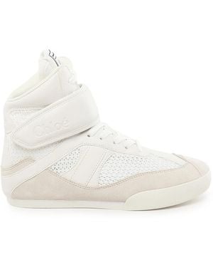 Chloé Kick High-Top Trainer - White