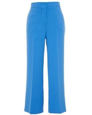 Kaos Broeken ,Blauw Chino Broek, Synthetisch Materiaal