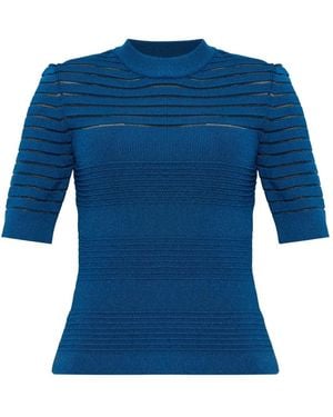 Balmain Figurbetontes Oberteil - Blau