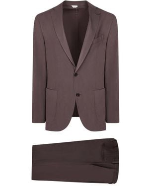 Boglioli Single Breasted Suits - Brown