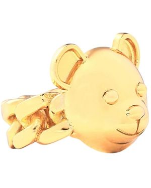 Moschino Accessoires ,Geel ,Teddy Beer Ketting Ring