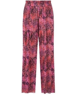 Rich & Royal Wide Trousers - Rojo