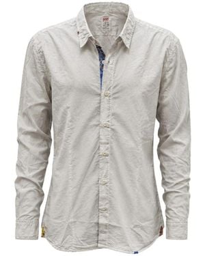 Bob Slim Fit Hemd - Grau
