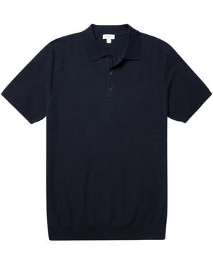 Sunspel Polo Shirts - Blue