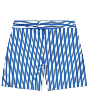 Tom Ford Badmode ,Blauw ,Leer Zwemshorts