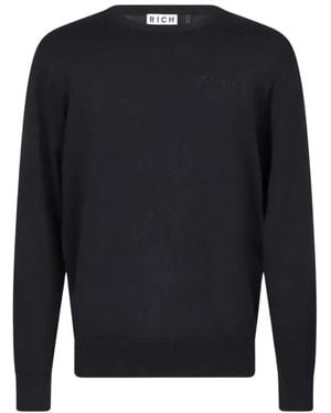 John Richmond Round-Neck Knitwear - Azul
