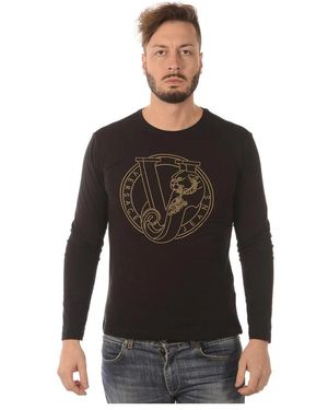 Versace Jeans Couture Long Sleeve Tops - Black