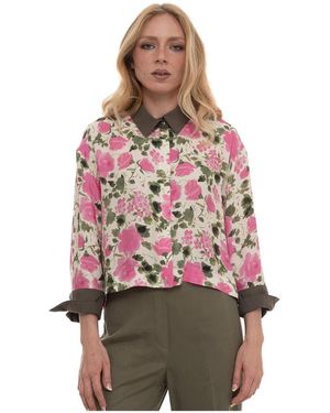 Liu Jo Overhemden ,Veelkleurig ,Zacht Shirt - Rood