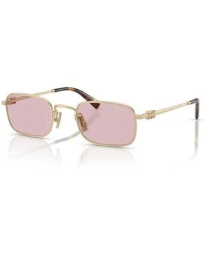 Miu Miu Elegante Zonnebril Met Uv-Bescherming - Roze