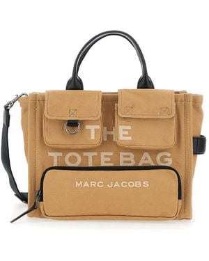 Marc Jacobs The Cargo Canvas Medium Tote - Mettallic