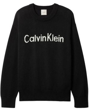 Calvin Klein Round-Neck Knitwear - Black