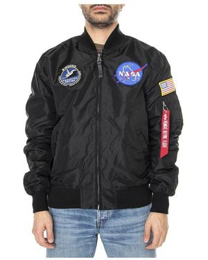 Alpha Industries Jassen ,Zwart ,Nylon Ma-1 Tt Reversible Jacket