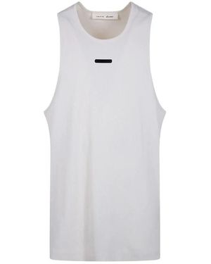 Fear Of God Tops ,Katoen Rib Tank - Wit