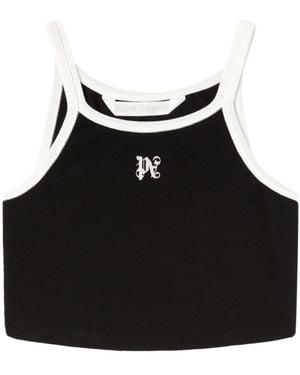 Palm Angels Sleeveless Tops - Black