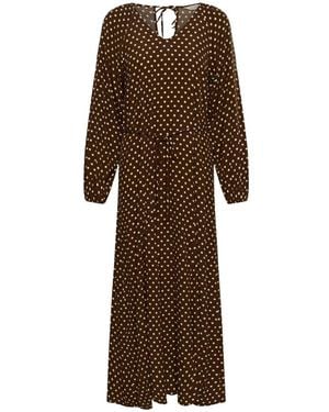 Part Two Midi Dresses - Marrón