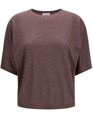 Brunello Cucinelli Round-Neck Knitwear - Marrón