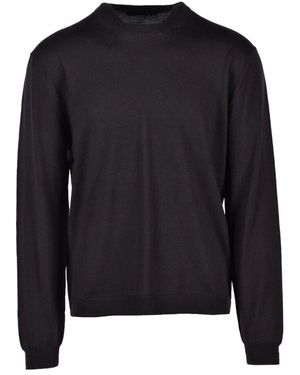 Low Brand Merinowollpullover - Blau