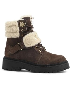 Liu Jo Lace-Up Boots - Brown