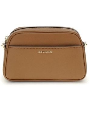 Michael Kors Elegante Jet Set Leder Tasche - Braun