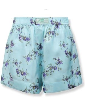 Ganni Short Shorts - Azul