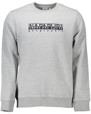 Napapijri Grauer Herren Pullover Casual Eleganz