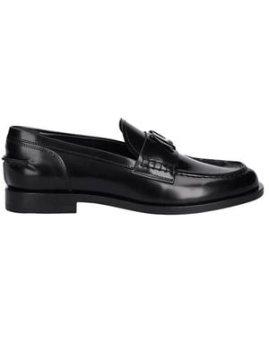 MSGM Loafer Mit Buchstaben-Applikation - Schwarz