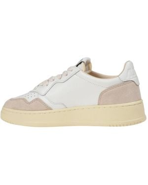 Autry Schoenen ,Wit ,Katoen Medalist Low