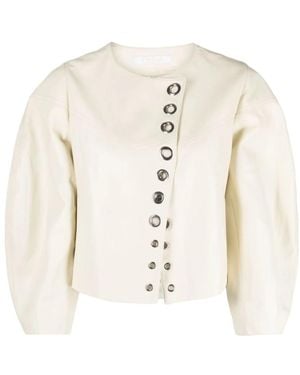 Chloé Leather Jackets - Natural