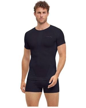 FALKE Fitness ,Zwart ,Polyester Warm T-Shirt - Blauw