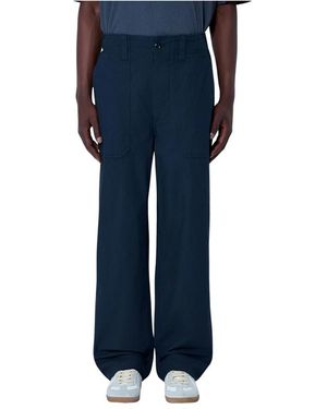 Margaret Howell Wide Trousers - Bleu