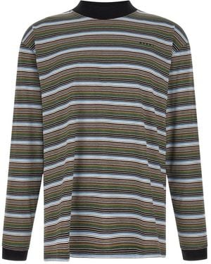Marni Long Sleeve T-Shirts - Grey
