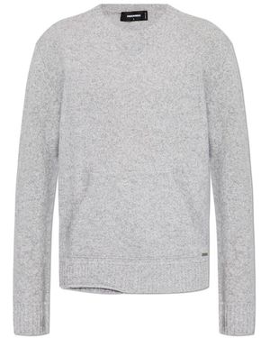 DSquared² Round-Neck Knitwear - Grigio