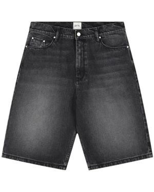 Arte' Denim Shorts - Grey