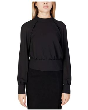 Sandro Ferrone Blusa Negra De Cuello Alto Y Manga Larga, Mujer, Talla - Negro