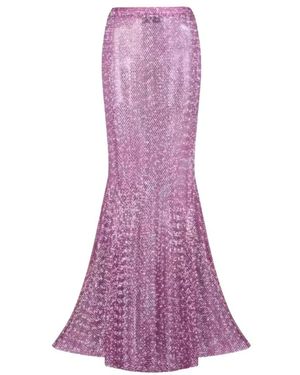 Santa Brands Rosa Mesh Maxi Rock Mit Strasssteinen - Lila