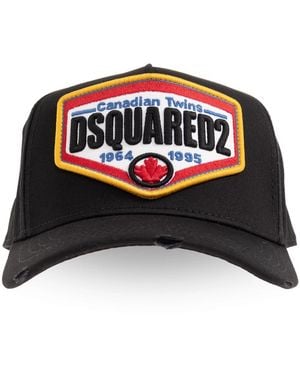 DSquared² Badge Baseball Cap - Black