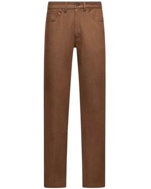 Moncler Straight Trousers - Brown