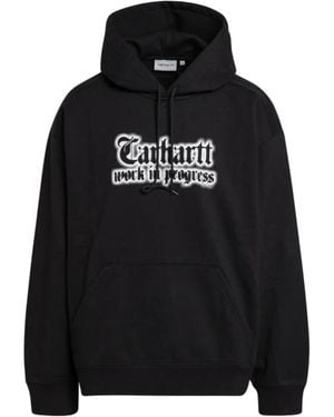 Carhartt Hoodies & Sweatvesten ,Zwart ,Katoen Hooded World Tour Sweat