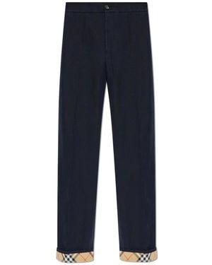 Burberry Straight Pants - Blue