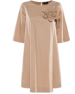 Nenette Alissa Kurzarmkleid - Natur
