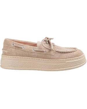 Agl Attilio Giusti Leombruni Boat Shoes - Natural