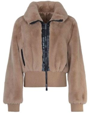 PINKO Jassen ,Bruin ,Wol Bagels Bomberjack